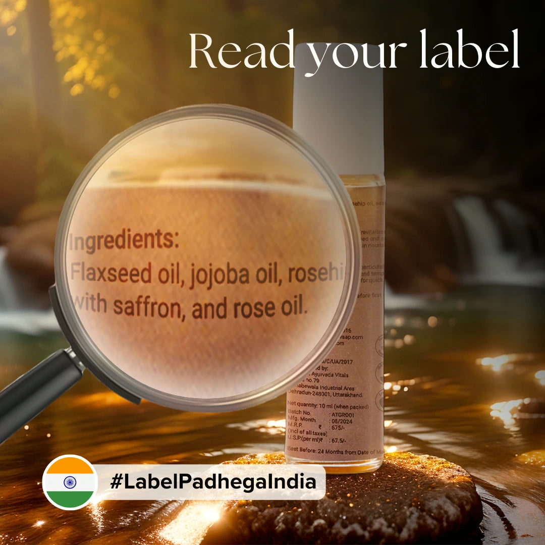 Skin Glow Roll On (Flaxseed - Saffron)