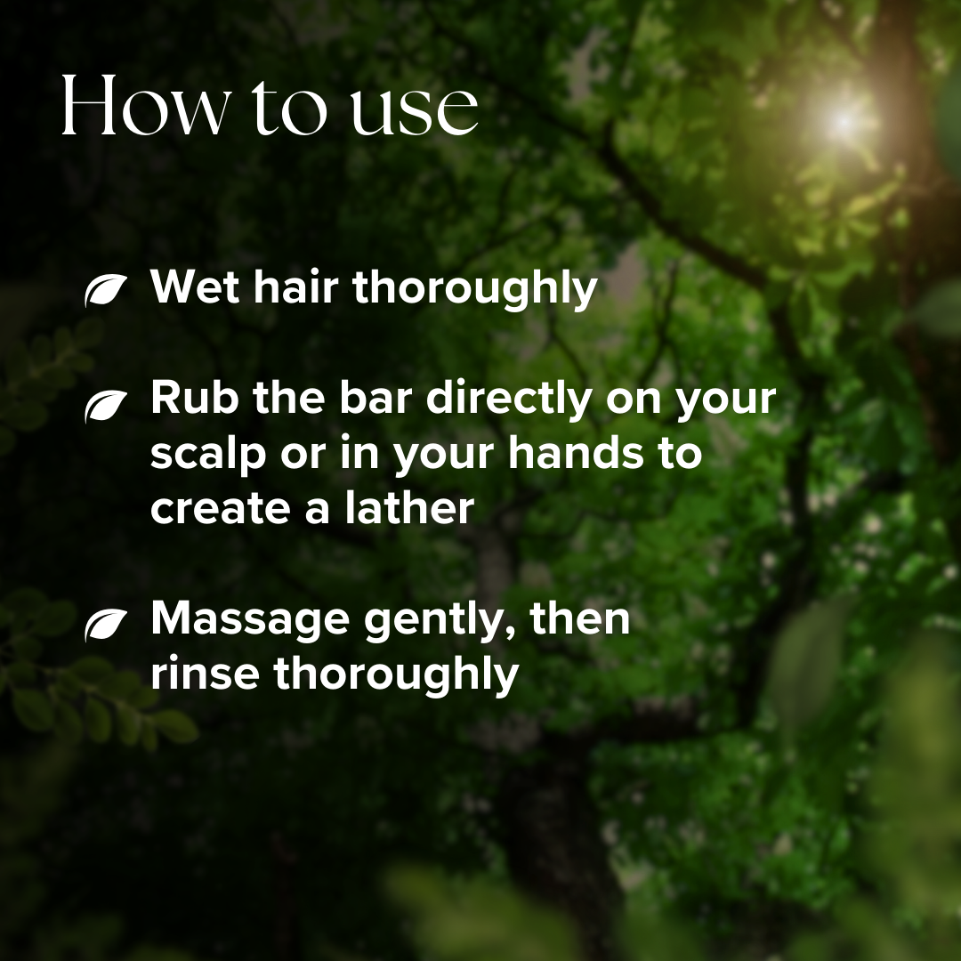 Revitalizing Hair Cleansing Shampoo Bar (Brahmi - Bhringraj)