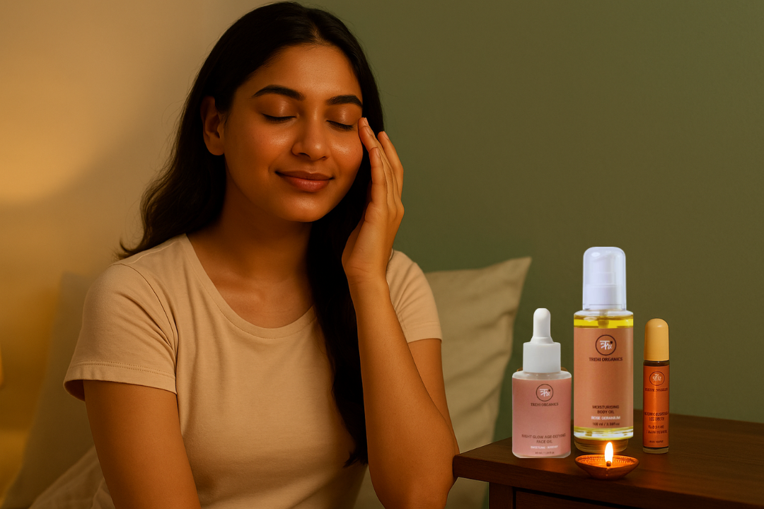 Night Face Yoga Ritual for Puffy Eyes, Dark Circles & Dull Skin | 10-Day Glow Challenge