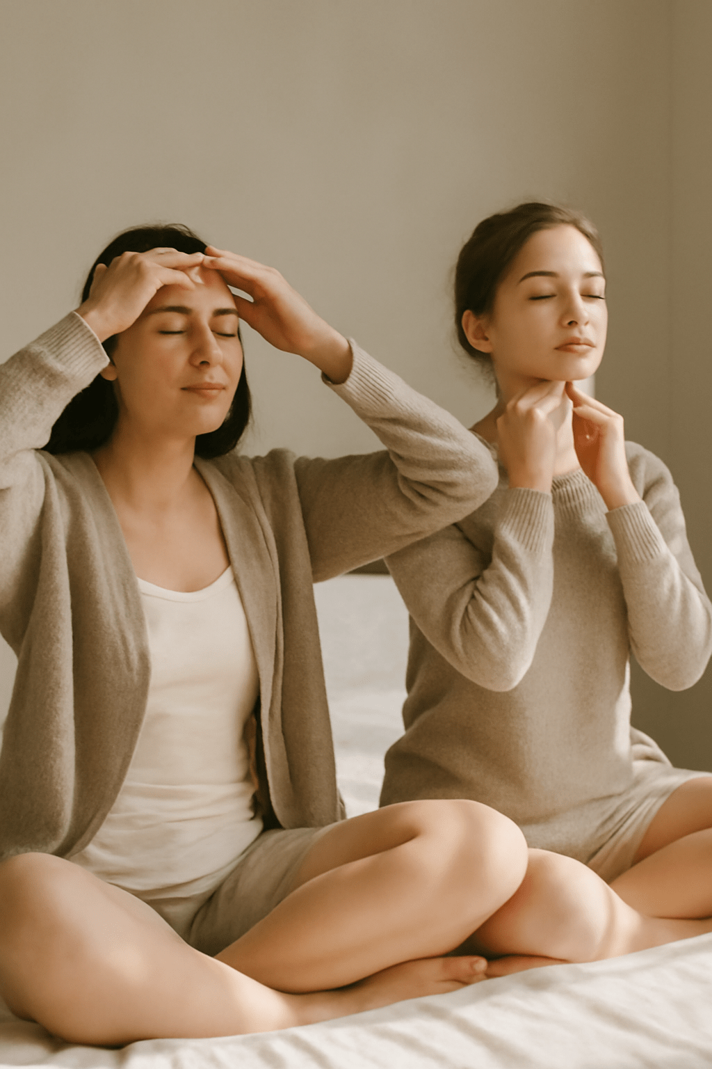 Morning Face Yoga Routine for Puffy Eyes & Dull Skin | 10-Day Glow Challenge - Trehi Organics