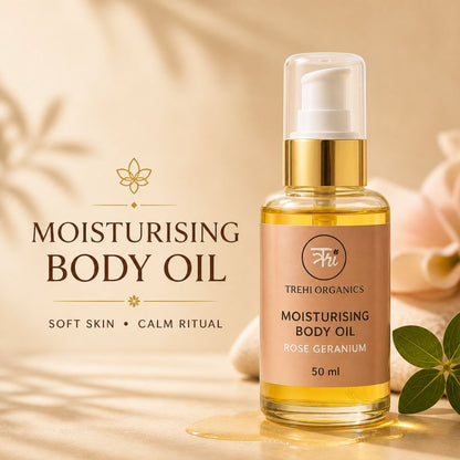 Moisturising Body Oil – Rose Geranium