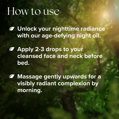 NIGHT GLOW AGE-DEFYING FACE OIL (SWEETLIME - ROSEHIP)