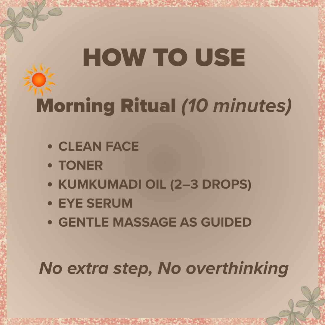 Kumkumadi Starter Face Glow Ritual Kit for Dull Skin, Pigmentation & Tired Face