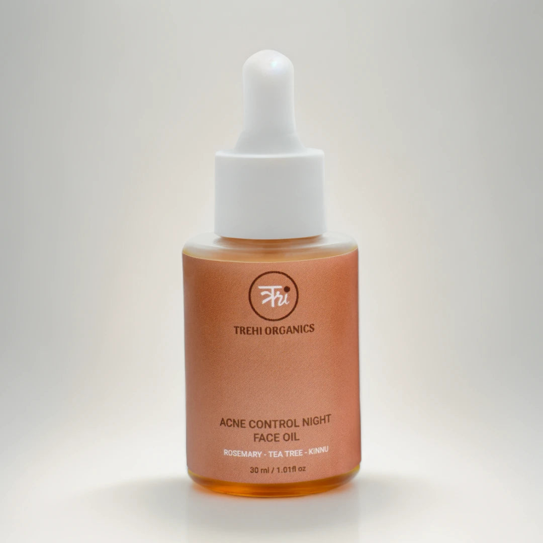 Acne Control Night Face Oil (Rosemary - Tea Tree-Kinnu)