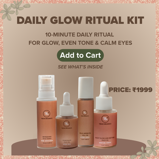 Kumkumadi Starter Face Glow Ritual Kit for Dull Skin, Pigmentation & Tired Face
