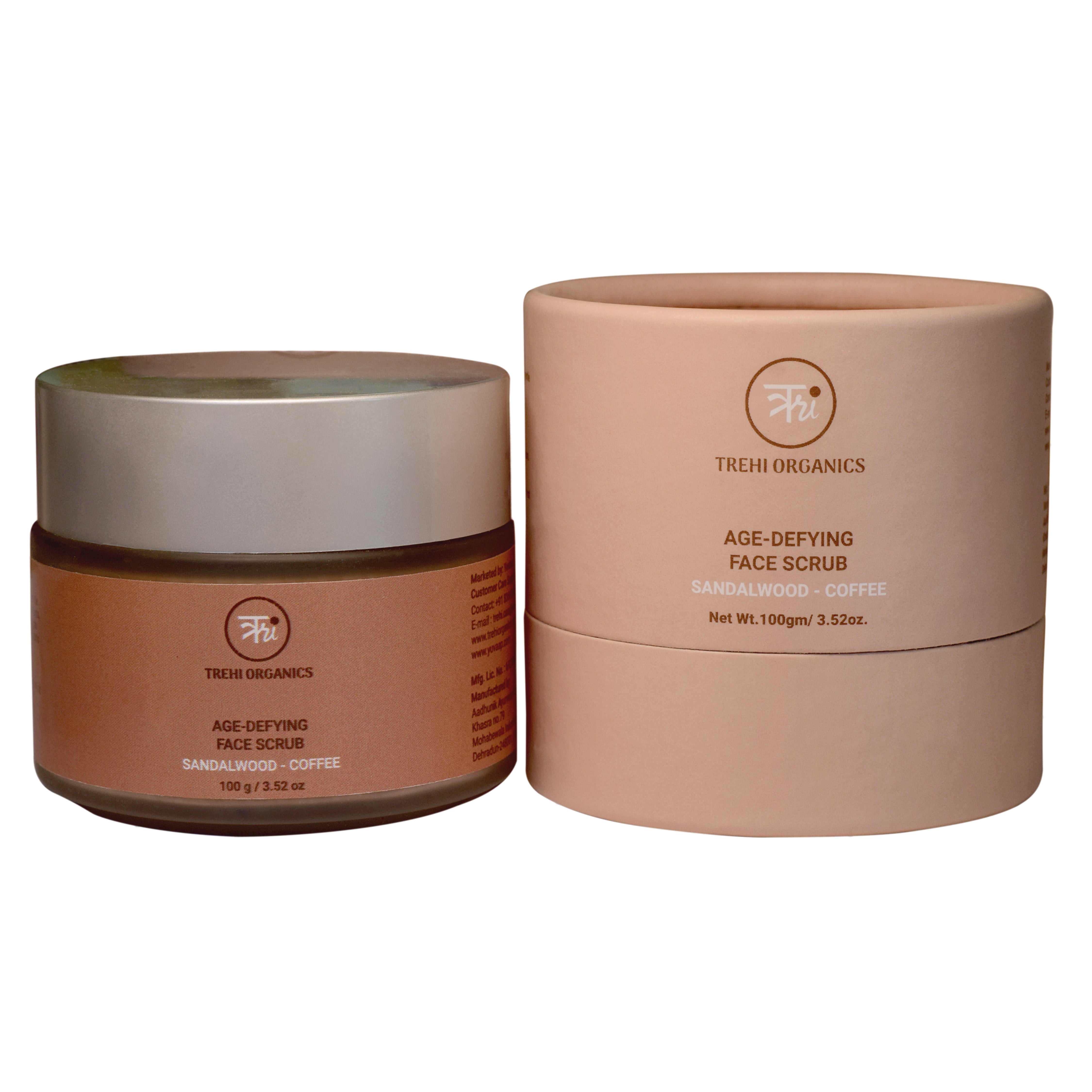 AGE-DEFYING FACE SCRUB (SANDALWOOD - COFFEE)