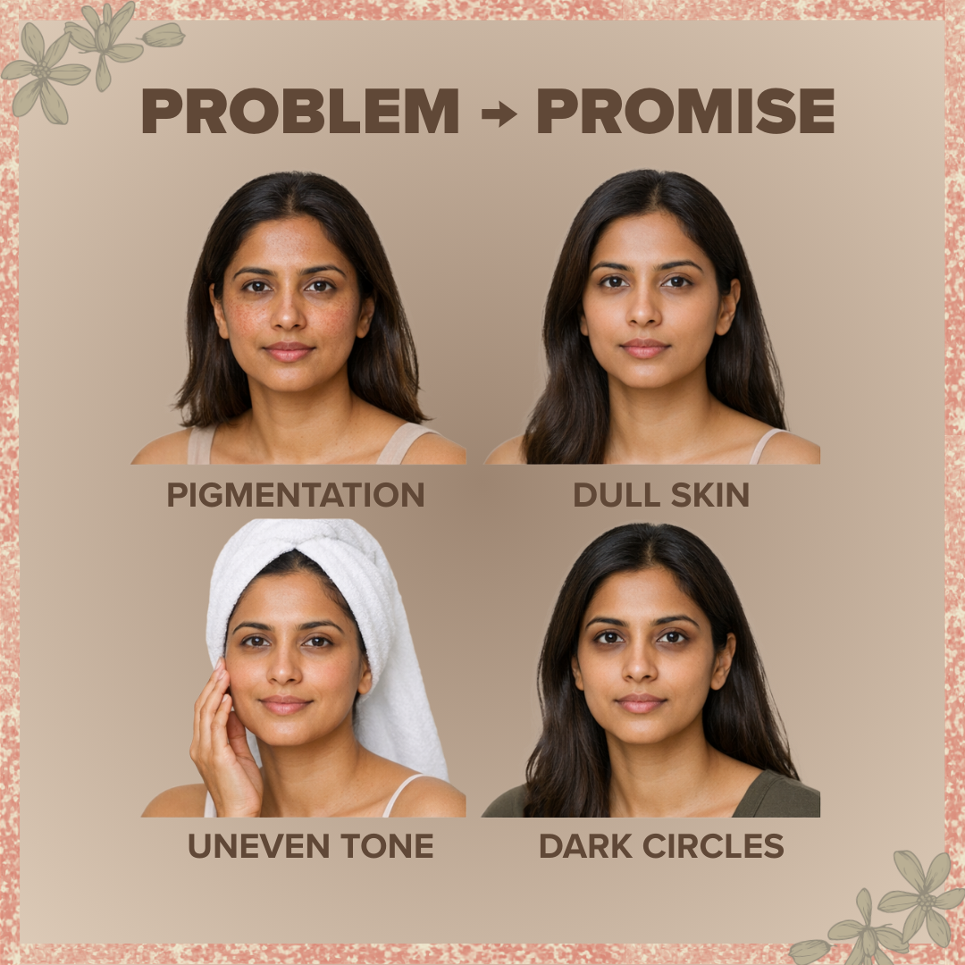 Kumkumadi Starter Face Glow Ritual Kit for Dull Skin, Pigmentation & Tired Face