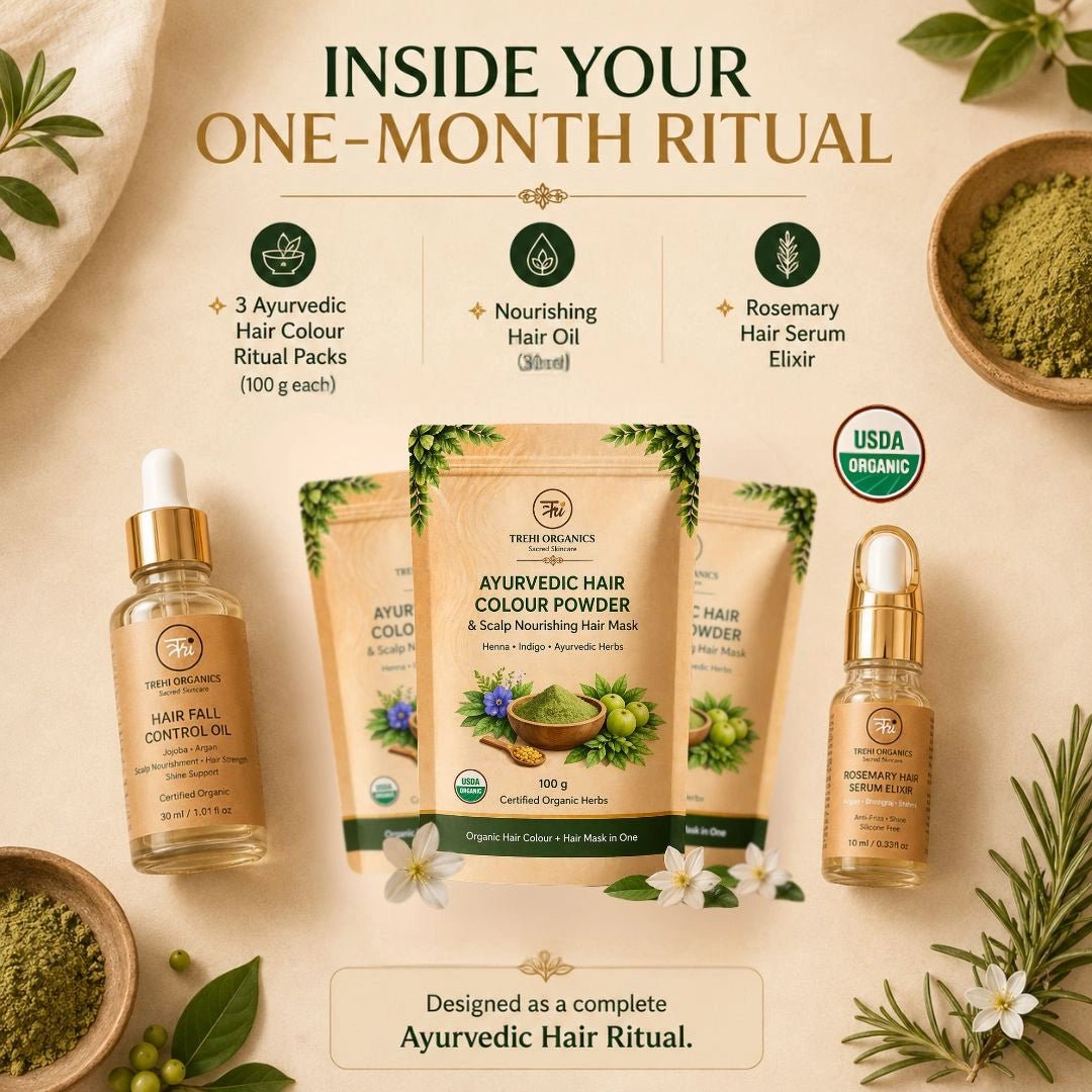 AYURVEDIC HAIR COLOUR RITUAL KIT - Trehi Organics