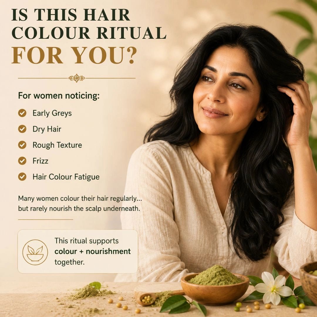 AYURVEDIC HAIR COLOUR RITUAL KIT - Trehi Organics