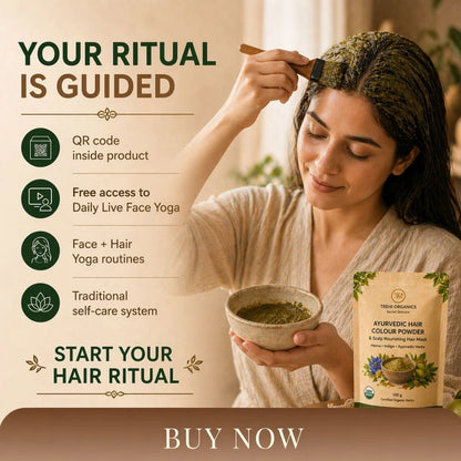 Ayurvedic Hair Colour & Scalp Nourishing Hair Mask - Trehi Organics