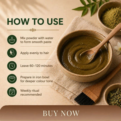 Ayurvedic Hair Colour & Scalp Nourishing Hair Mask - Trehi Organics