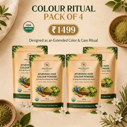 Ayurvedic Hair Colour & Scalp Nourishing Hair Mask - Trehi Organics