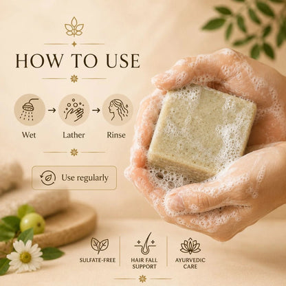 Ayurvedic Herbal Shampoo Bar - Trehi Organics