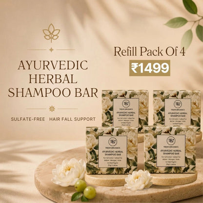 Ayurvedic Herbal Shampoo Bar - Trehi Organics
