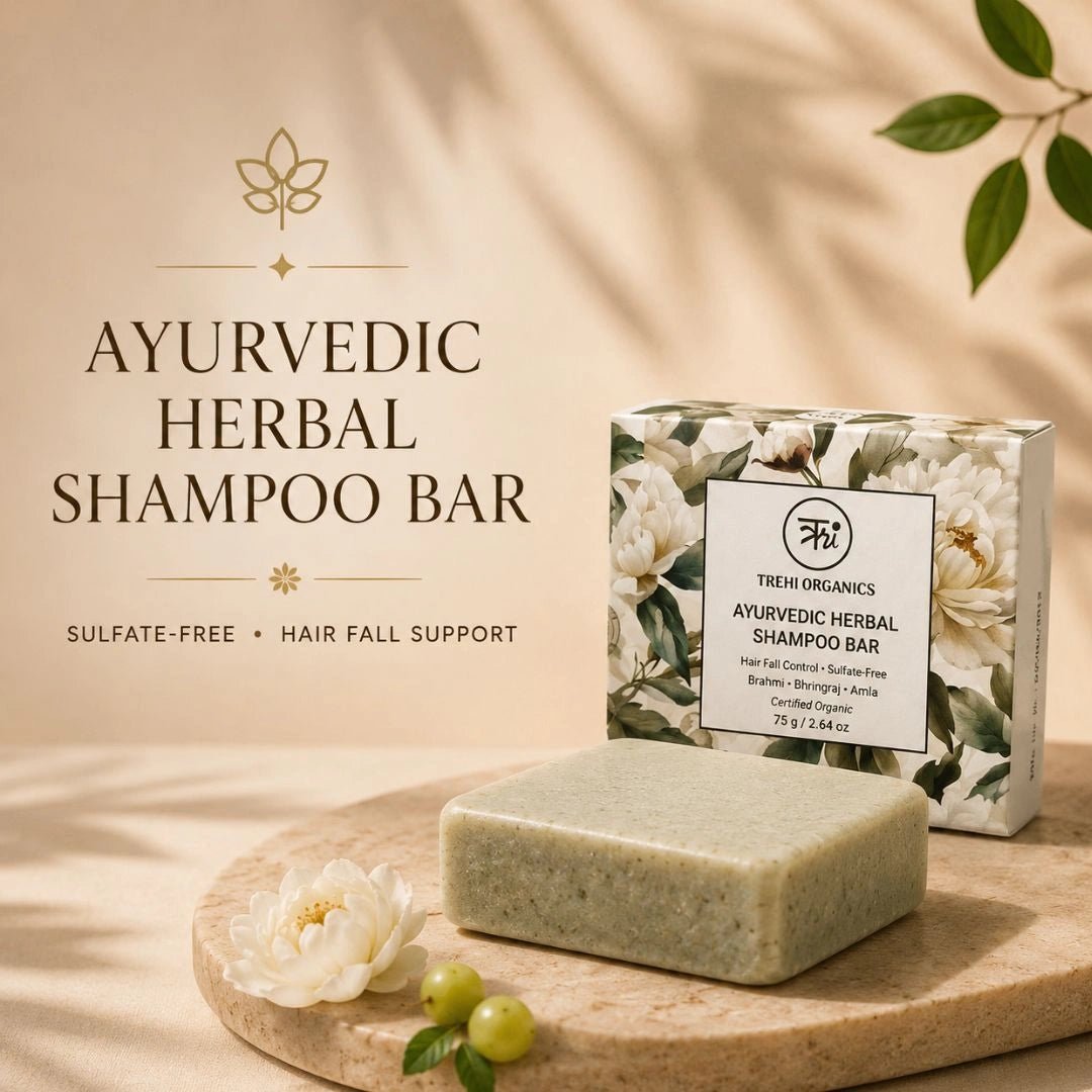 Ayurvedic Herbal Shampoo Bar - Trehi Organics