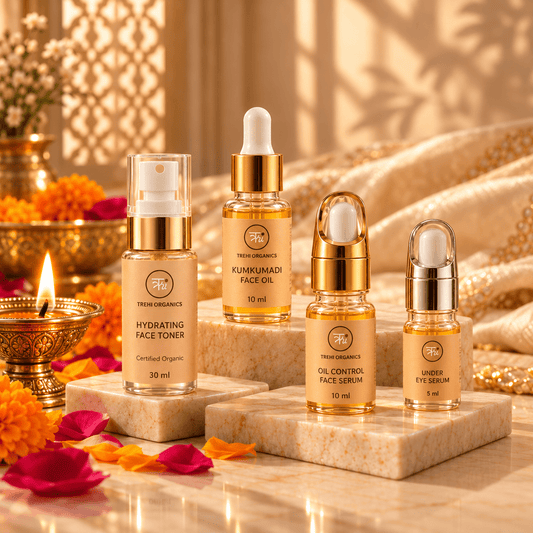Combination Skin Ritual Kit – Oily T zone , Normal & Dry Cheeks - Trehi Organics