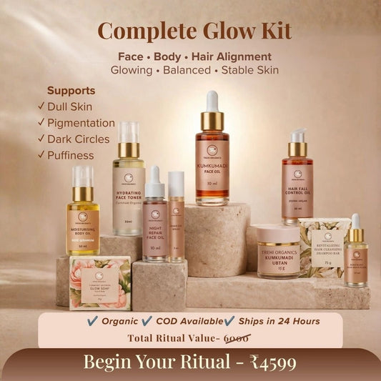 Complete Glow Kit | Face, Body & Hair Ritual for the Most Stable Results - Trehi Organics