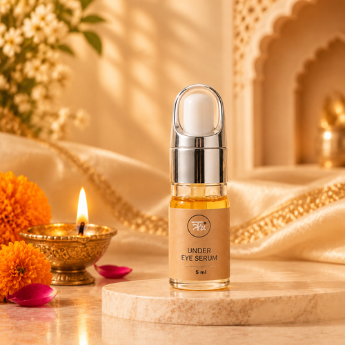 Under Eye Serum for Dark Circles & Puffy Eyes – Saffron & Licorice Under Eye Oil