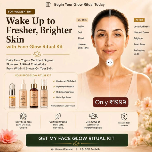Face Glow Ritual Kit with Free Face Yoga - Trehi Organics
