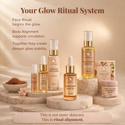 Glow Essential Kit | Face Ritual + Body Alignment for Deeper Glow - Trehi Organics