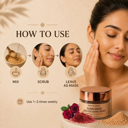 Kumkumadi Skin Polishing Ubtan - Trehi Organics