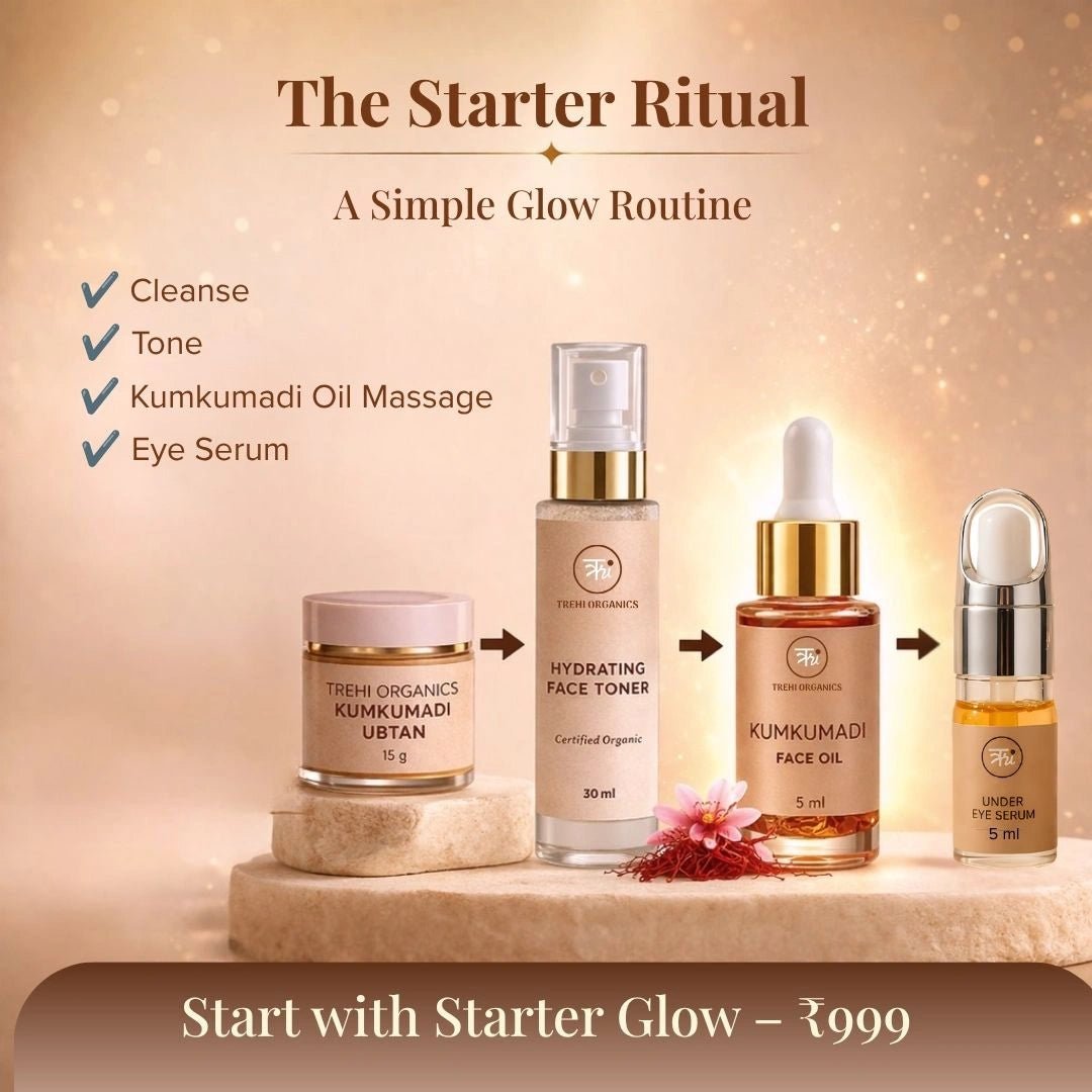 Kumkumadi Starter Glow Ritual Kit - Trehi Organics