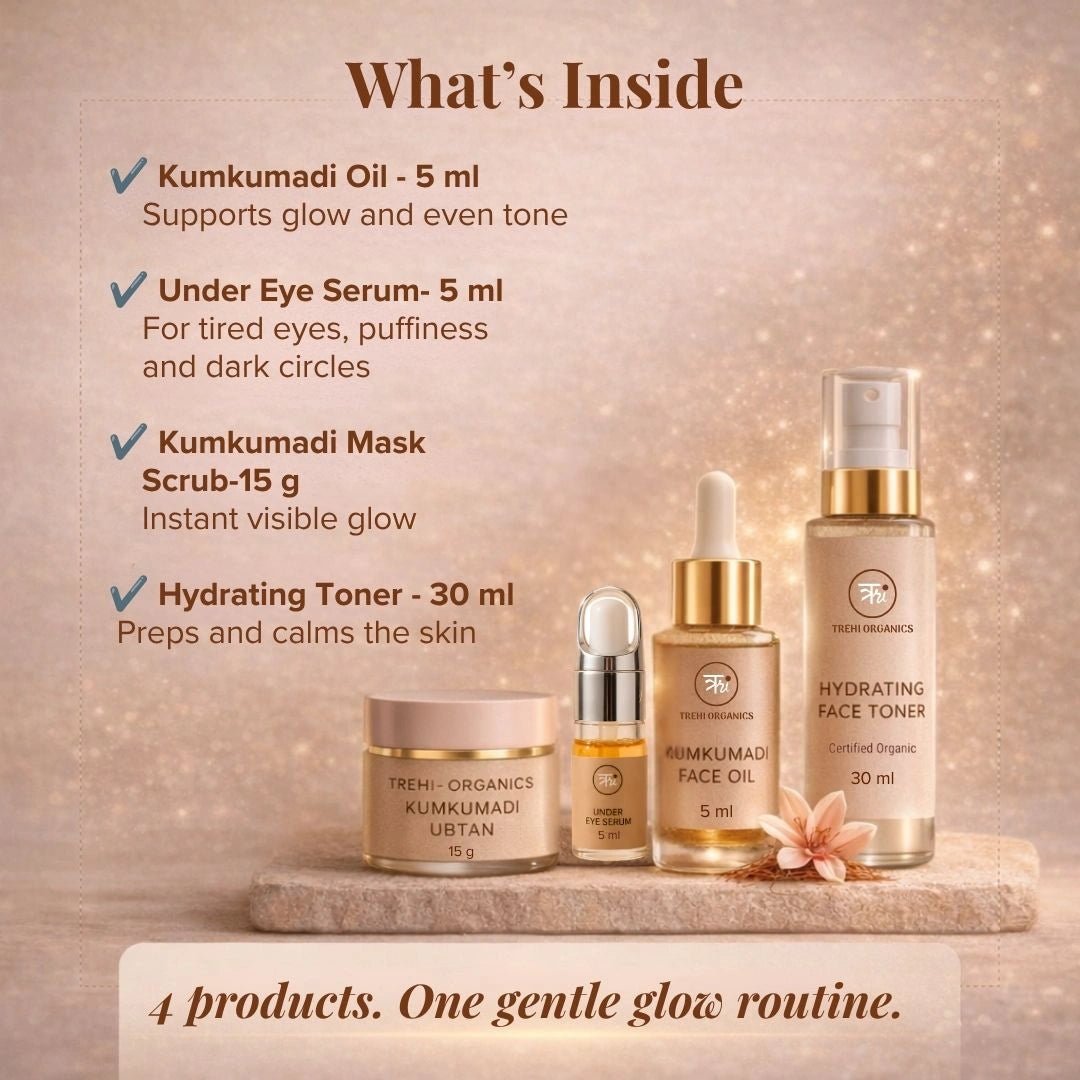 Kumkumadi Starter Glow Ritual Kit - Trehi Organics