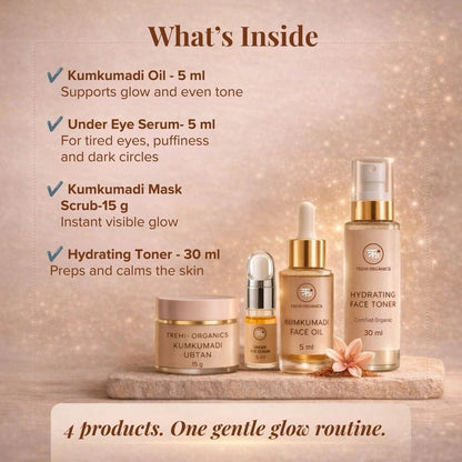 Kumkumadi Starter Glow Ritual Kit - Trehi Organics