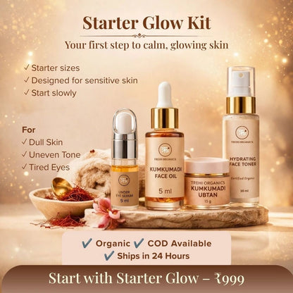 Kumkumadi Starter Glow Ritual Kit - Trehi Organics
