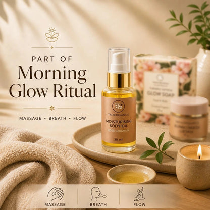 Moisturising Body Oil – Rose Geranium - Trehi Organics