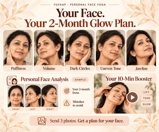 My Personal Face Yoga Plan: Face Analysis + 2-Month Focus + 10-Min Booster - Trehi Organics