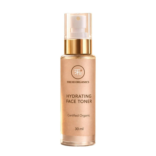 Rose & Witch Hazel Hydrating Face Toner – Alcohol-Free Cooling Face Mist for Summer, Sensitive Skin & Face Yoga Prep - Trehi Organics