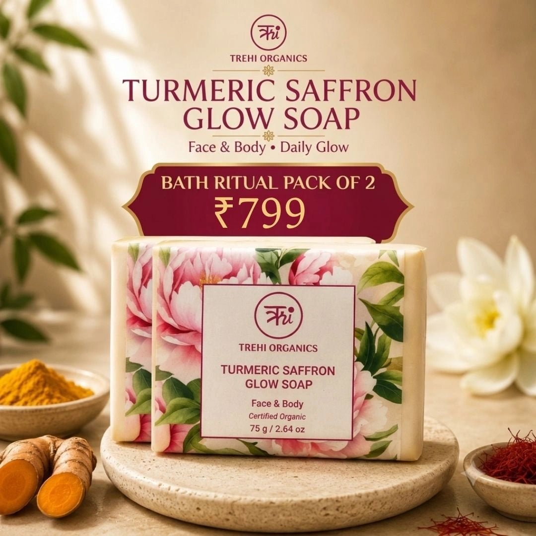 Turmeric Saffron Glow Soap - Trehi Organics