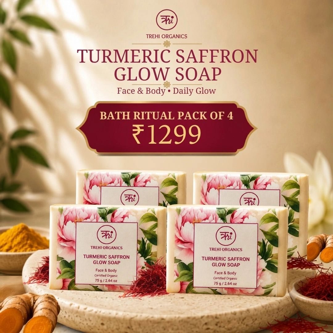 Turmeric Saffron Glow Soap - Trehi Organics