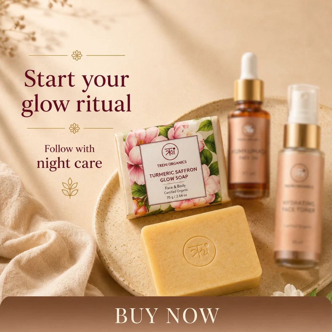 Turmeric Saffron Glow Soap - Trehi Organics