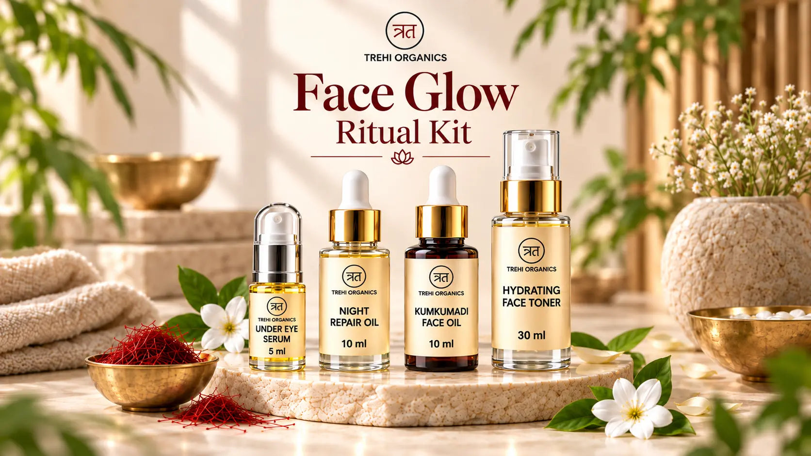 Trehi Organics Face Glow Ritual Kit